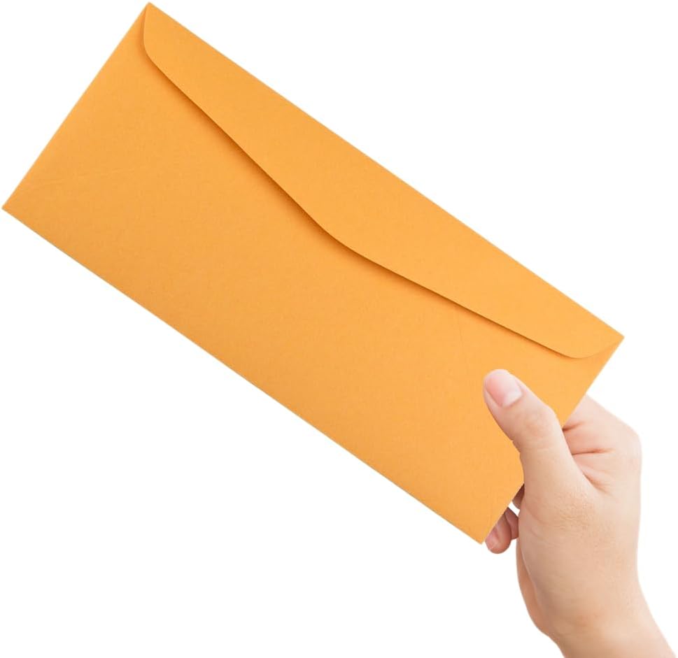 JAM PAPER #14 Envelopes - 5 x 11 1/2 - Brown Kraft Manila - 50/Pack (Pack of 10) - Image 4