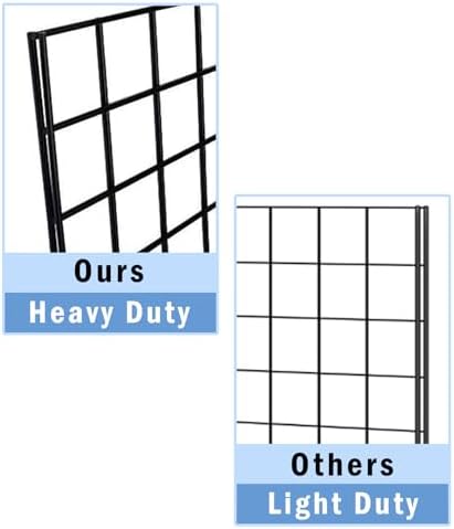 Commercial Grade Gridwall Panels – Heavy Duty Grid Panel for Any Retail Display, 2’ Width x 4’ Height, 3 Gridwall Panels Per Carton (White Finish) - Image 3