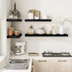 Vivelove Deep Floating Shelves 55x12” Set of 2, Black - Image 6
