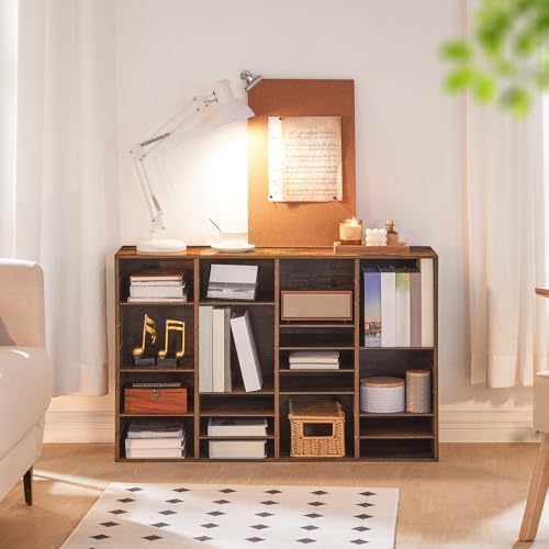 HOOBRO Wooden Literature Organizer, 36-Slot Mail Sorters, Removable Classroom Mailbox, Student Mailboxes for Classroom, Paper Storage Organizer, for Home, Office, Classroom, Rustic Brown FG36WF01 - Image 3