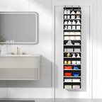 Mefirt Over The Door Organizer, 7 Tier Door Hanging Organizers with 7 Large Pockets 12 Side Pockets, Behind Door Storage Hanging Shelves for Closet Bathroom Bedroom Nursery - Image 2