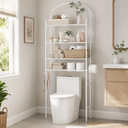 4-Tier Over The Toilet Storage, Bathroom Organizer - Image 2
