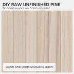 Homeforia 36 Inch DIY Floating Shelves, High-End Solid Pine Wood, Set of 2 - Image 6