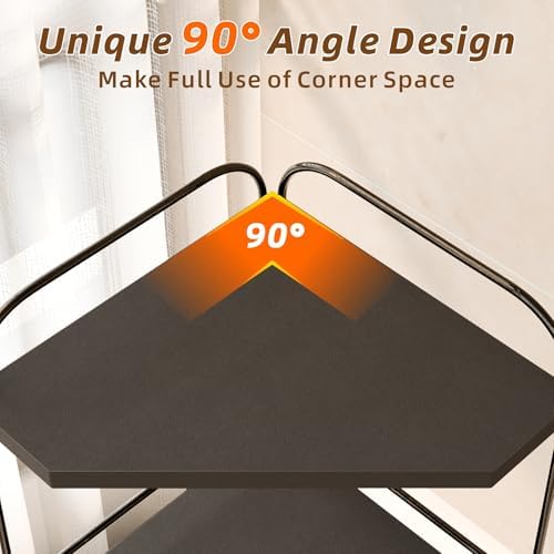 2 Pack Corner Bathroom Counter Organizer, 3-Tier Wood Countertop Organizer - Image 4