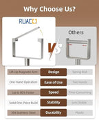 RUACQ Toilet Paper Holder Stand with Weighted Base, Brushed Nickel, 1 Pack - Image 4
