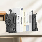 Bookends Height 9.5" Book Ends Decor Merchandise Resin,Gifts for Living Room Bedroom Office Decoration (9.5 inch) - Image 3