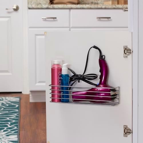 Household Essentials 1226-1 Long Basket Door Mount Cabinet Organizer | Mounts to Solid Cabinet Doors or Walls - Image 3