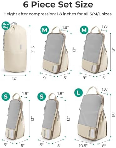 BAGSMART Compression Packing Cubes for Travel Essentials - Image 3