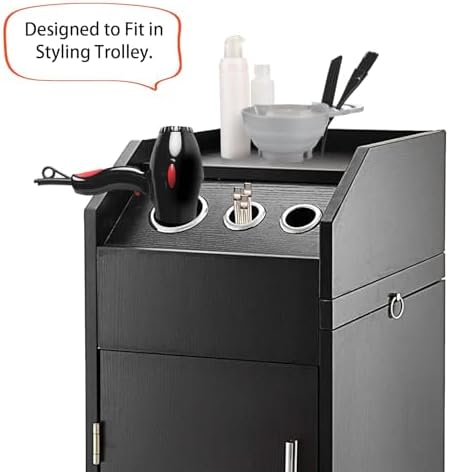 Hair Styling Station Hot Tools Holder Tubes, 6 Pieces, 2 Pieces 3.0 Inch and 4 Pieces 2.0 Inch, Metal Appliance Organizer for Curling Iron and Flat Iron - Image 6