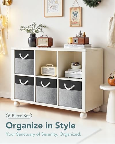 13x15x13 Inch Large Storage Bins with Cotton Rope Handles 6-Pack - Image 3