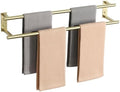 Alise 28‘’ Double Towel Bar for Bathroom Wall Mounted, Brushed Gold by Alise