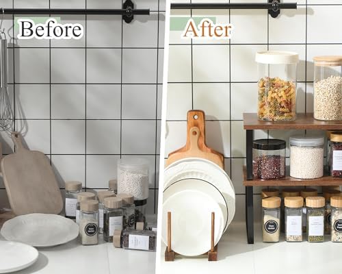4 Pcs Kitchen Organizer Accessories Set for Cabinet, Deep, 11.8 x 7.9'' - Image 3