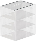 3 Pack Clear Shoe Closet Organizer for Boots Sneaker, 15.8" x 11.8" x 6" by COAINNER