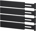 Bamboo Drawer Dividers, Adjustable Drawer Organizers, Fits 17.6–21" Drawers by Ryqtop