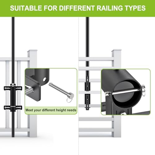 Deck Railing Umbrella Holder for 1-2" Patio Umbrella Poles - Image 4