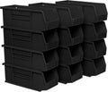 Akro-Mils 30224 AkroBins Plastic Storage Bins, 11"x 4"x 4", Black, 12-Pack by Akro-Mils