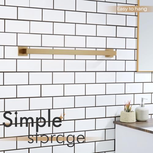 KOKOSIRI 20-Inch Towel Holder for Bathroom Kitchen Towel Bars Wall Mount SUS304 Stainless Steel Towel Rack, Champagne Bronze B4003CPG-L20 - Image 4