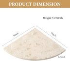 Koville 2Pcs Marble Corner Shower Caddies Shelves for Bathroom Counter - Image 2
