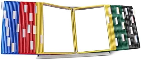 Tarifold Desktop Reference Display System, 60 Pockets, Assorted Colors by TARIFOLD