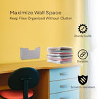 Single Pocket Wall File Organizer, Metal Letter Size Office Wall Organizer - Image 6