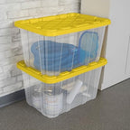 Sterilite Industrial Storage Tote with Lids for Garage, 27 Gallon, 16-Pack - Image 6