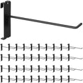40Pcs 8" Gridwall Display Hooks Assortment Set, Black Metal Grid Wall Panel Hanging Display Hook for Garage Shop Retail Storage, Wire Diameter 5mm/ 0.2” by Yauhar