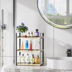 Bathroom Counter Organizer, 3 Tier Wood Countertop Shelf - Image 4