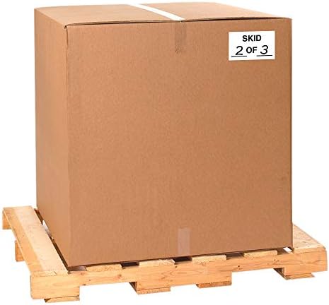 Tape Logic Aviditi Tape Logic 3" x 5","Skid_of_" Black/White Sticker, for Shipping, Handling, Packing, and Moving (1 Roll of 500 Labels) - Image 2