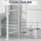 Livilord 3-Tier Over Toilet Storage, Anti-Wobble, White - Image 4