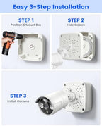 Universal Security Camera Junction Box, CCTV Hide Cable Concealment Box - Image 7