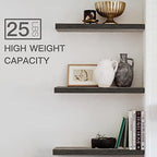 QEEIG Bathroom Long Floating Shelves for Wall (Grey, Set of 2, 23.6") - Image 4