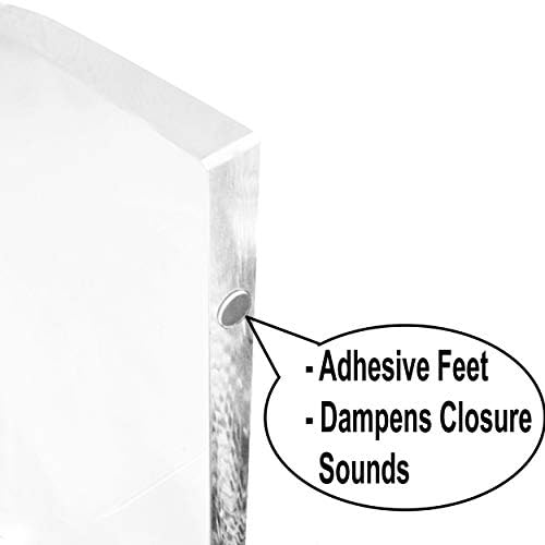 AMT Clear Acrylic Monitor Stand Riser 2 Tier, 5.5 Inches High Clear Computer Desk Organizer Shelf for Multi Media PC Storage Laptop - Image 4