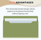 Fuutreo Magnetic Wall File Holder,6pcs,Dark Vintage,Horizontal-large - Image 3
