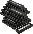 40 PCS Empty Pen Present Box, Pen Presentation Display Box with Clear Lid and Cushion, Pen Gift Box for Business, Birthday Souvenir, Office Supplies by Unknown