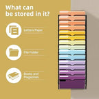 SUPEASY 14-Tier Wall File Organizer, Mesh Hanging Wall Mount File Holder - Image 6