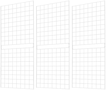 Grid Wall Commercial Grade Gridwall Panels – Heavy Duty Grid Panel for Any Retail Display Wall Grid 2' Width x 5' Height, White (Pack of 3) Easily Portable by 7RiversART