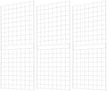 Grid Wall Commercial Grade Gridwall Panels – Heavy Duty Grid Panel for Any Retail Display Wall Grid 2' Width x 5' Height, White (Pack of 3) Easily Portable by 7RiversART