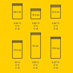 JoyJolt Borosilicate Glass Jars With Bamboo Lids. 6 Pc Set of Air Tight Sealable Containers. Food Jar Canisters with Airtight Lid for Pantry Storage and Kitchen Organization. - Image 3