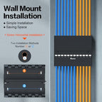 12 Port Patch Panel Blank Keystone Patch Panel Shielded Compatible with LC/SC/ST/FC/USB/HDMI Keystone Jack for Home/Office Ethernet Termination Box - Image 7