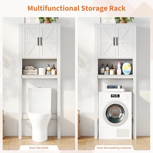 Garvee Over The Toilet Storage Cabinet with Adjustable Shelf - Image 5