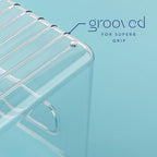Plastic Food Storage 4 Pack Clear Container Bin with Handles for Organizing Kitchen, Pantry, Refrigerator, Freezer, Pantry, Cabinet, Closet, Bathroom. 10”x4”x6” - Image 4