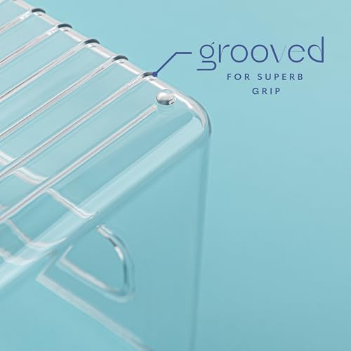 Plastic Food Storage 6 Pack Clear Container Bin with Handles for Organizing Kitchen, Pantry, Refrigerator, Freezer, Pantry, Cabinet, Closet, Bathroom. 10”x4”x6” - Image 4