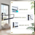 NEWRAIN Clothes Drying Rack, Laundry Racks for Drying Clothes, Wall Mounted Swing Arm Clothes Hanger for Laundry Room, Garage, Indoor & Outdoor Use,Black - Image 3