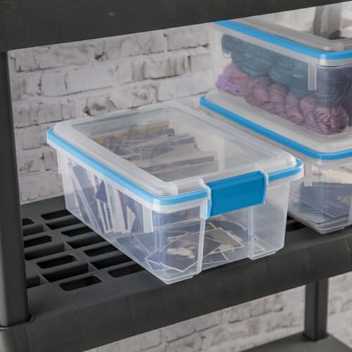 Sterilite Gasket Storage Box with Lids for Home & Office, 12 Quart, 24-Pack - Image 5