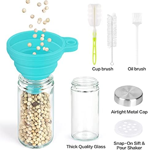 CANTAMI Spice Rack Organizer with Jars for Cabinet(20Pcs), Revolving - Image 5
