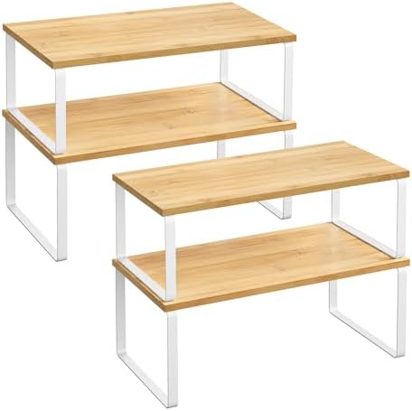 SONGMICS Cabinet Organizer Shelf, Set of 4 Spice Rack, Kitchen Storage by SONGMICSbySONGMICSHOME