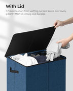 SOLEDI 130L Laundry Hamper with Lid, Large Collapsible Laundry Basket - Image 5