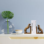 Dog Bookends, Book Ends for Shelves to Hold Books Heavy Duty, Creative Resin Book Holders for Kitchen Desk Home Office - Image 7