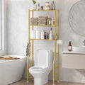 GloTika 3-Tier Over Toilet Storage, Anti-Tilt, 64" H, Gold by QualityHomewareTimlessComfort
