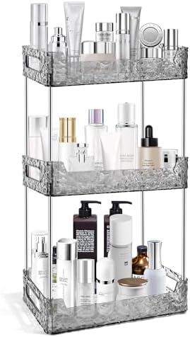 3-Tier Bathroom Counter Organizer Countertop Storage-Grey by TENDER+EPOCH